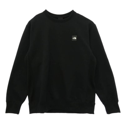 THE NORTH FACE ノースフェイス NT62231 SQUARE LOGO CREW スクエア ロゴ 長袖 スウェット ブラック系 XL【中古】