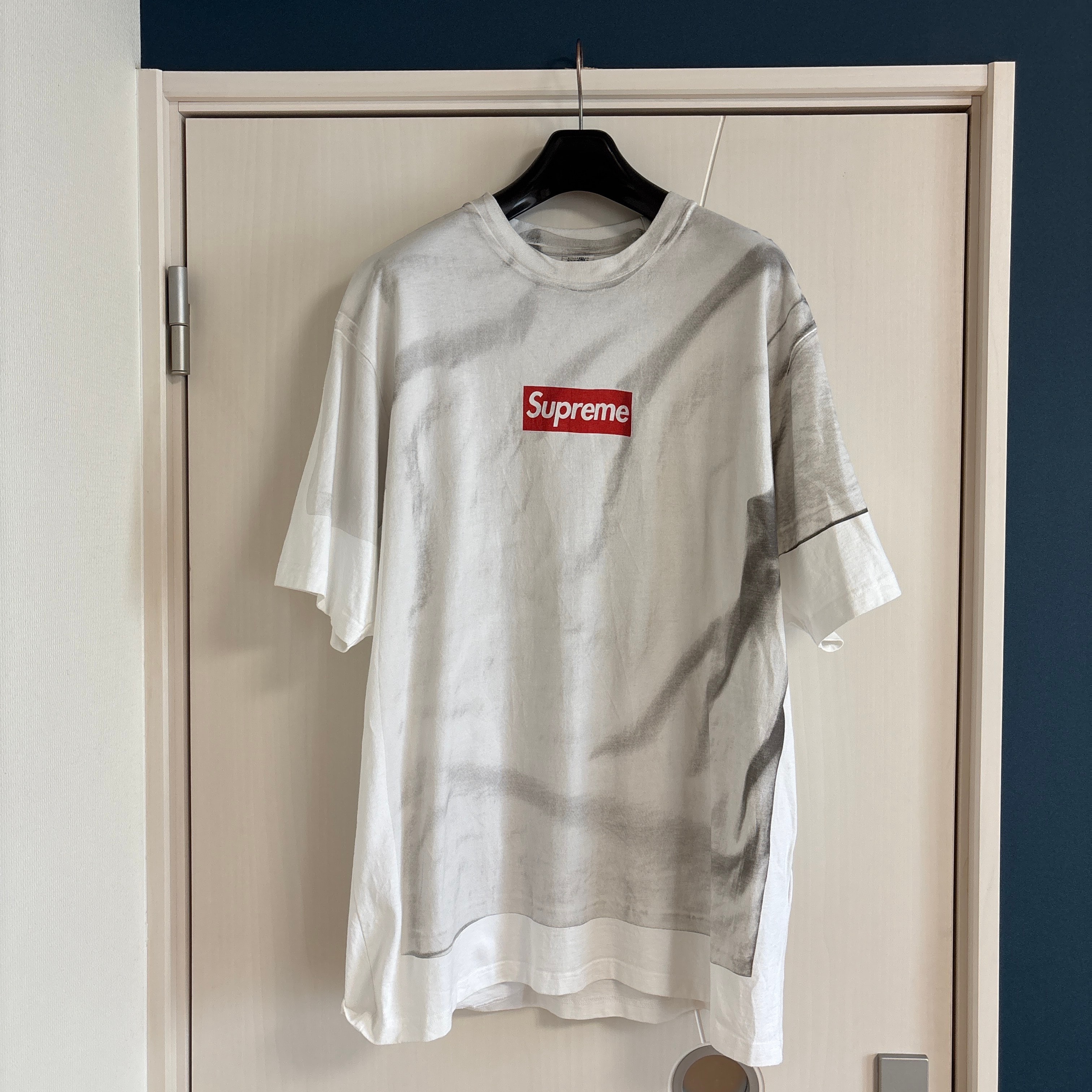 シュプリーム x MM6メゾンマルジェラ (メゾンマルジェラ) ボックス ロゴ Tシャツ "ホワイト"