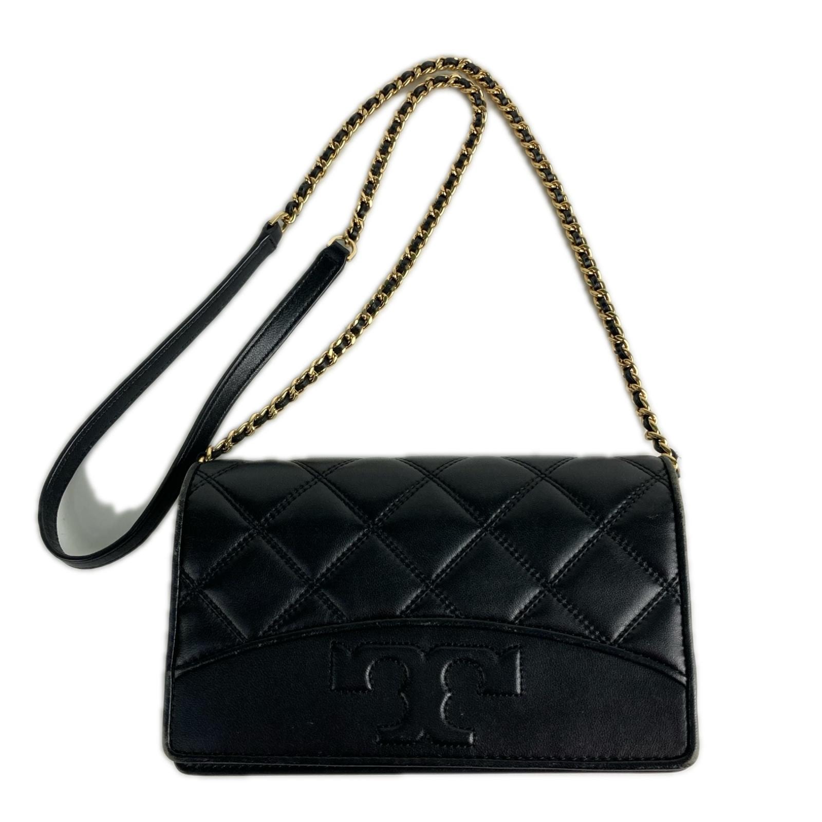 TORY BURCH トリーバーチ サバンナ チェーン ショルダーバッグ 2way ブラック