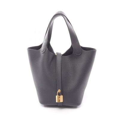 エルメス HERMES ピコタンロックPM ハンドバッグ バッグ レザー トリヨンクレマンス トリヨンクレマンス キャバン K刻印(2025年製造) レディース ネイビー系 【中古】