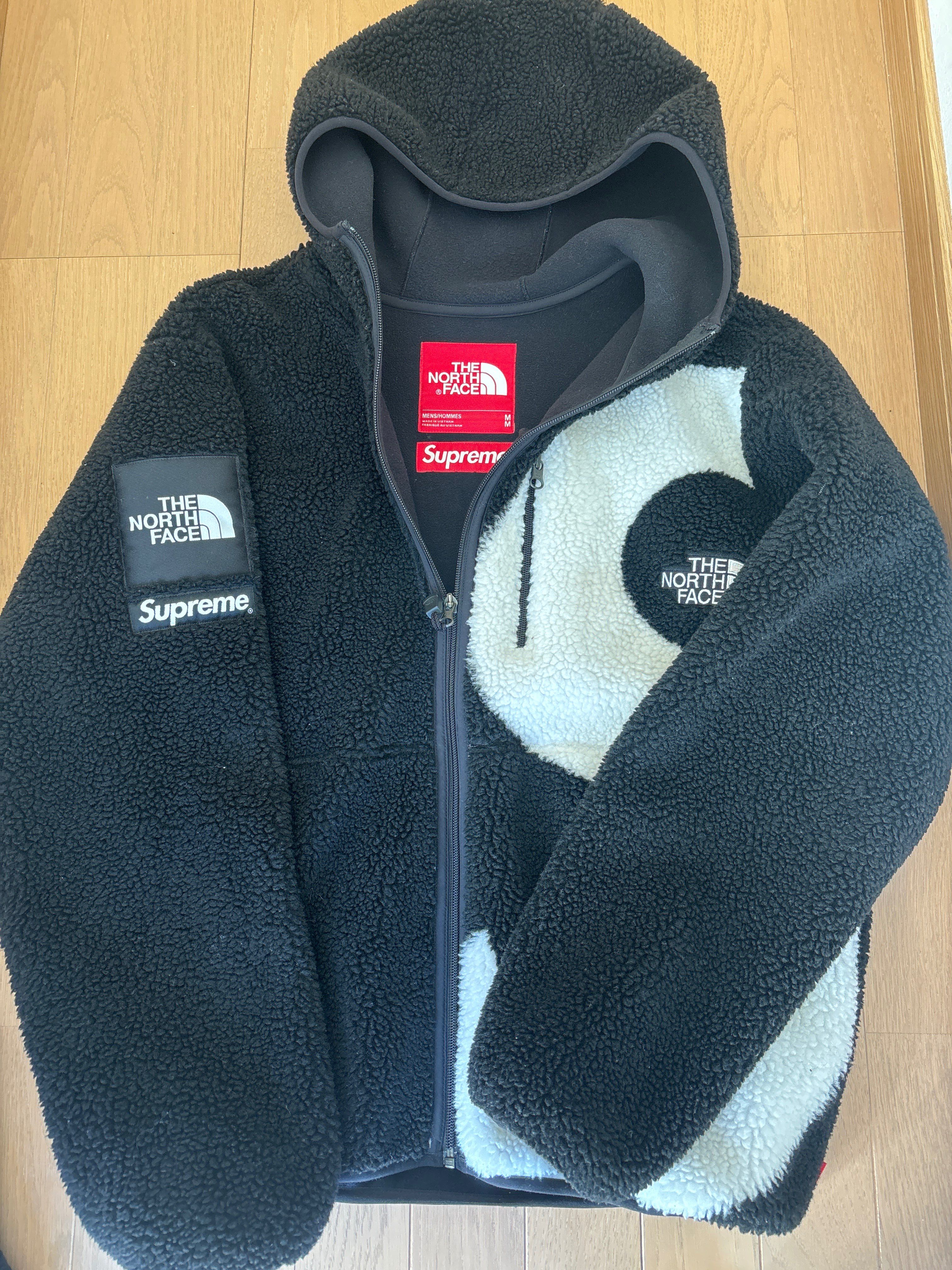 Supreme x The North Face S Logo Hooded Fleece Jacket "Black"