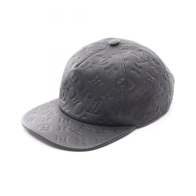 ルイ・ヴィトン LOUIS VUITTON キャスケット モノグラム クイル 1.0 キャップ 帽子 レザー メンズ ブラック系 MP2320 【中古】