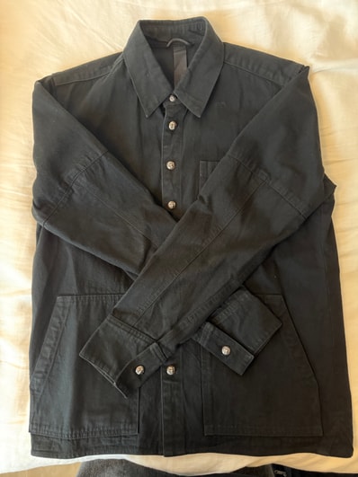 Chrome Hearts Last Bite Cross Ball Button Denim L/S Shirt "Black"