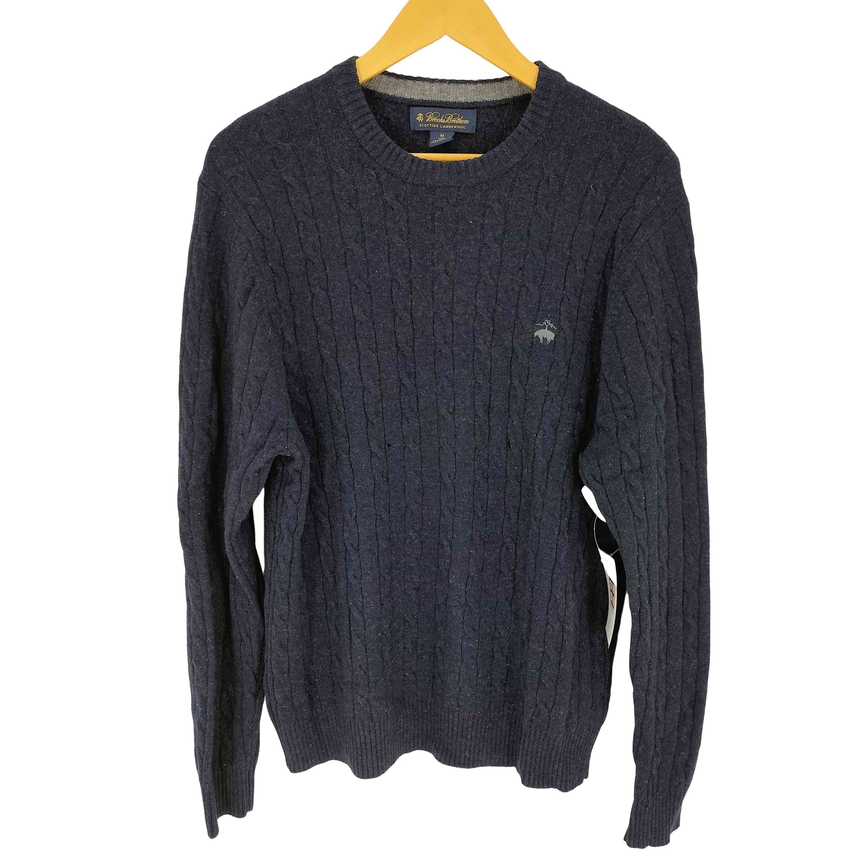 D (傷や汚れあり)】scottish Lambswool ケーブルニット【1143265585024 