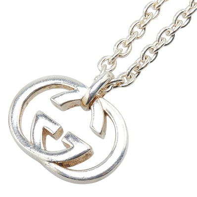 グッチ インターロッキングG ネックレス SV925 シルバー レディース GUCCI 【中古】