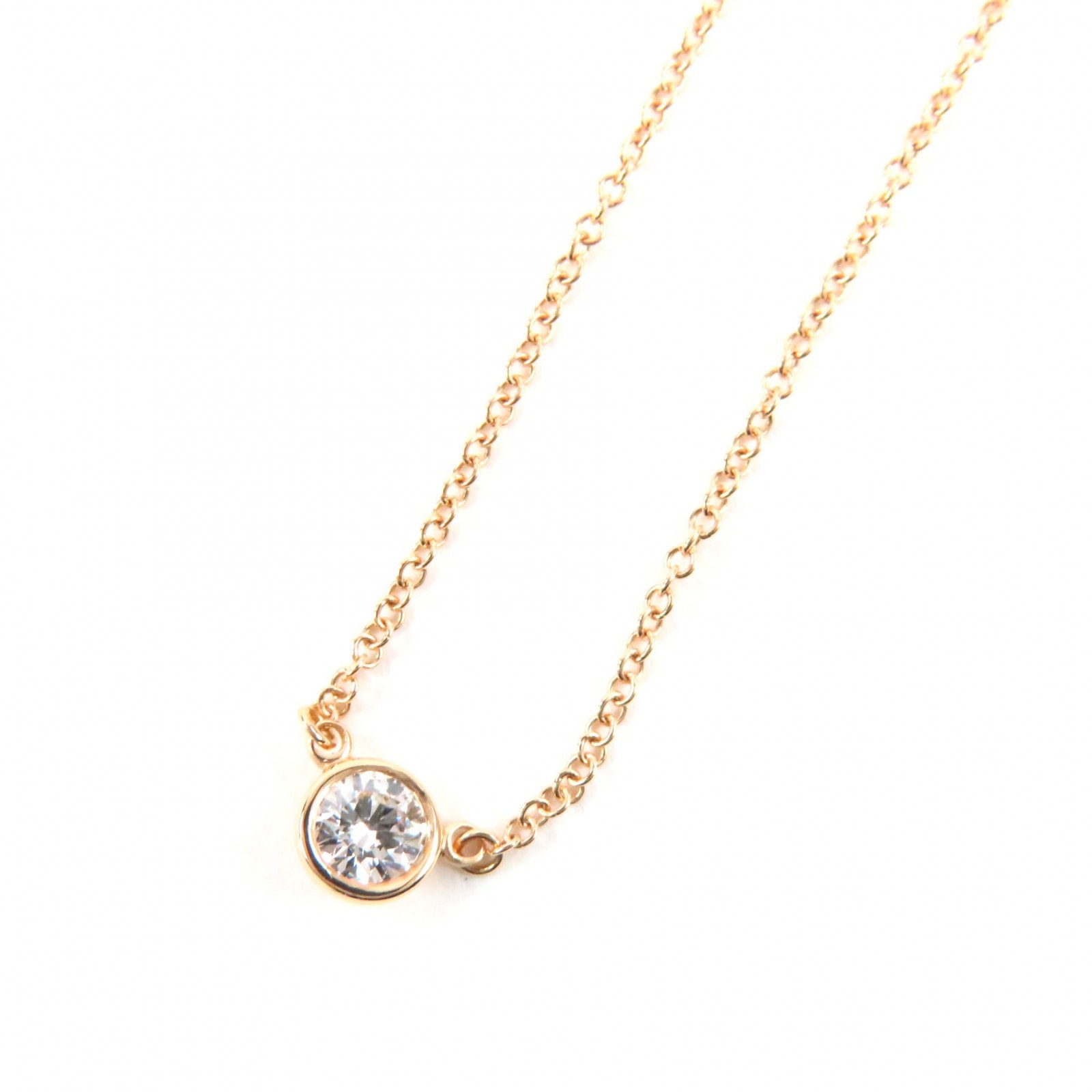 美品 ティファニー ネックレス バイザヤード ピンクゴールド レディース 69710727