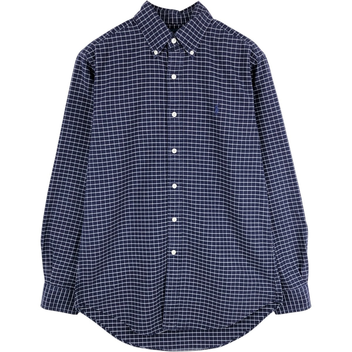 古着 ラルフローレン Ralph Lauren CLASSIC FIT 長袖 ボタンダウンチェックシャツ メンズS相当/eaa676748