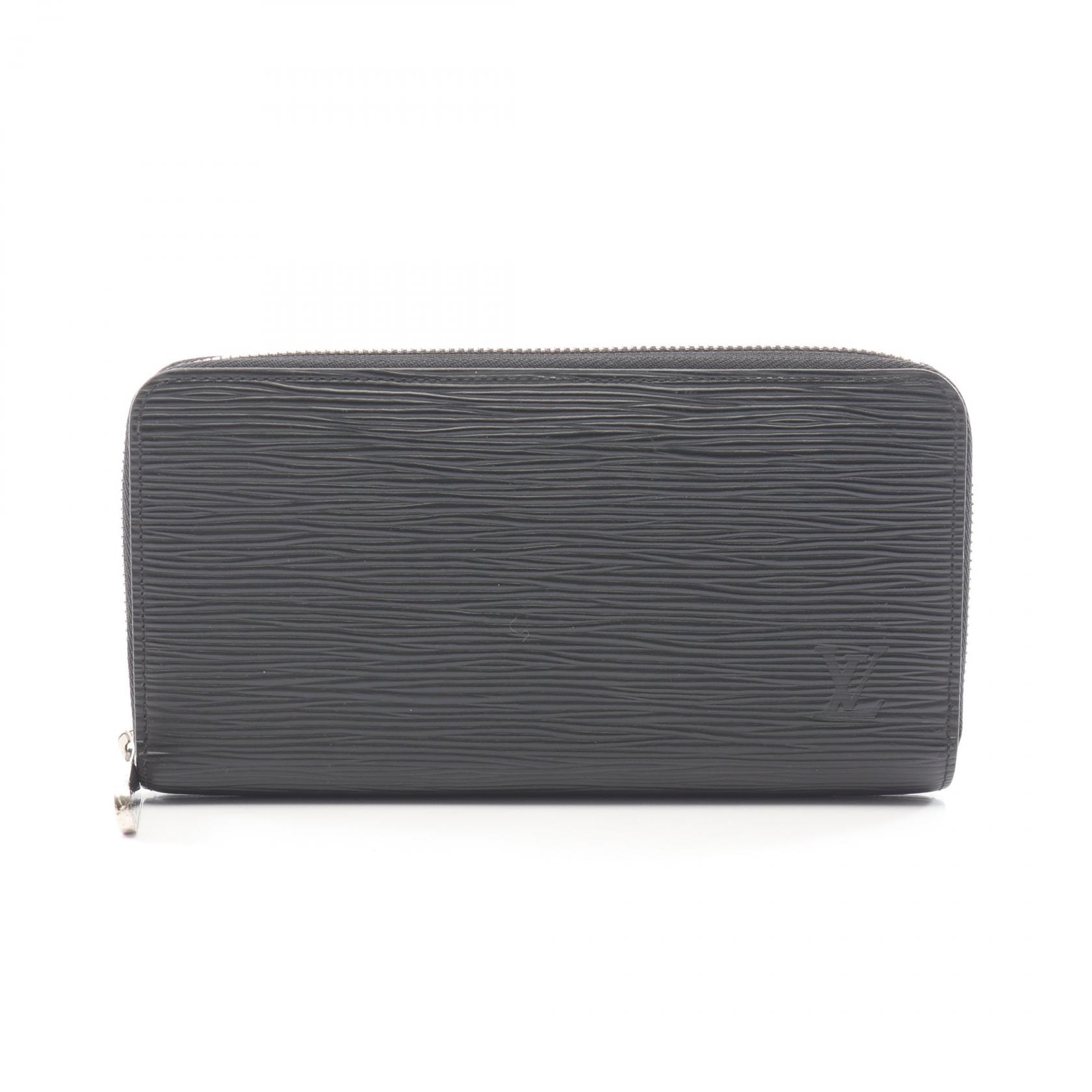 ルイ・ヴィトン LOUIS VUITTON ジッピーウォレット エピ ノワール ラウンド長財布 財布 レザー メンズ ブラック系 M61857 【中古】