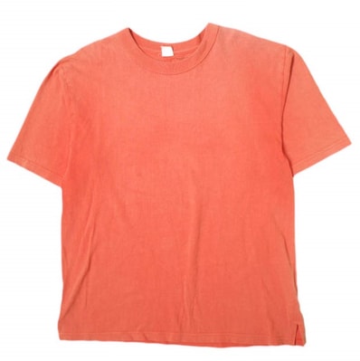 VAINL ARCHIVE x FRUIT OF THE LOOM x BEAUTY&YOUTH ヴァイナルアーカイブ フルーツ ビューティーアンドユース 別注 S/S SLIT TEE スリットTシャツ 2217BY001 M オレンジ 半袖 g17795
