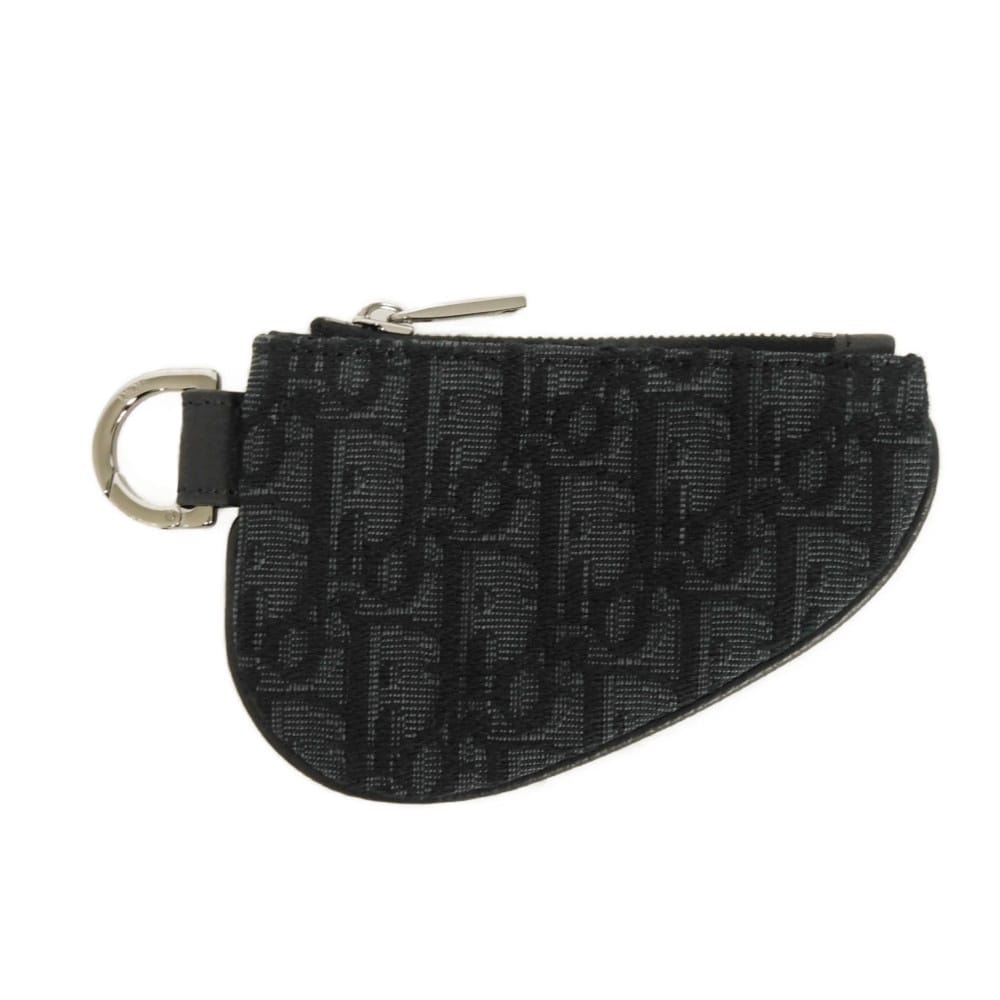 Dior ディオール サドル スリーインワン 用 ナノポーチ のみ 現行 単体 単品 Dリング 小銭入れ 財布 未使用 オブリーク ブラック コインケース 1ADPO276YKY