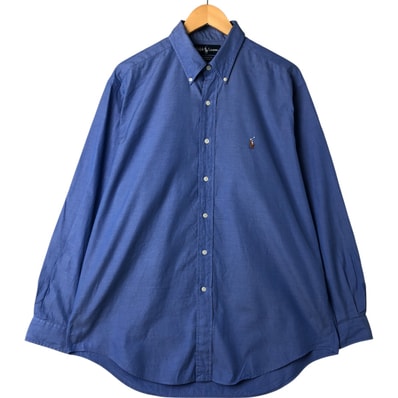 古着 ラルフローレン Ralph Lauren YARMOUTH 長袖 ボタンダウンシャツ メンズL相当/eaa549233