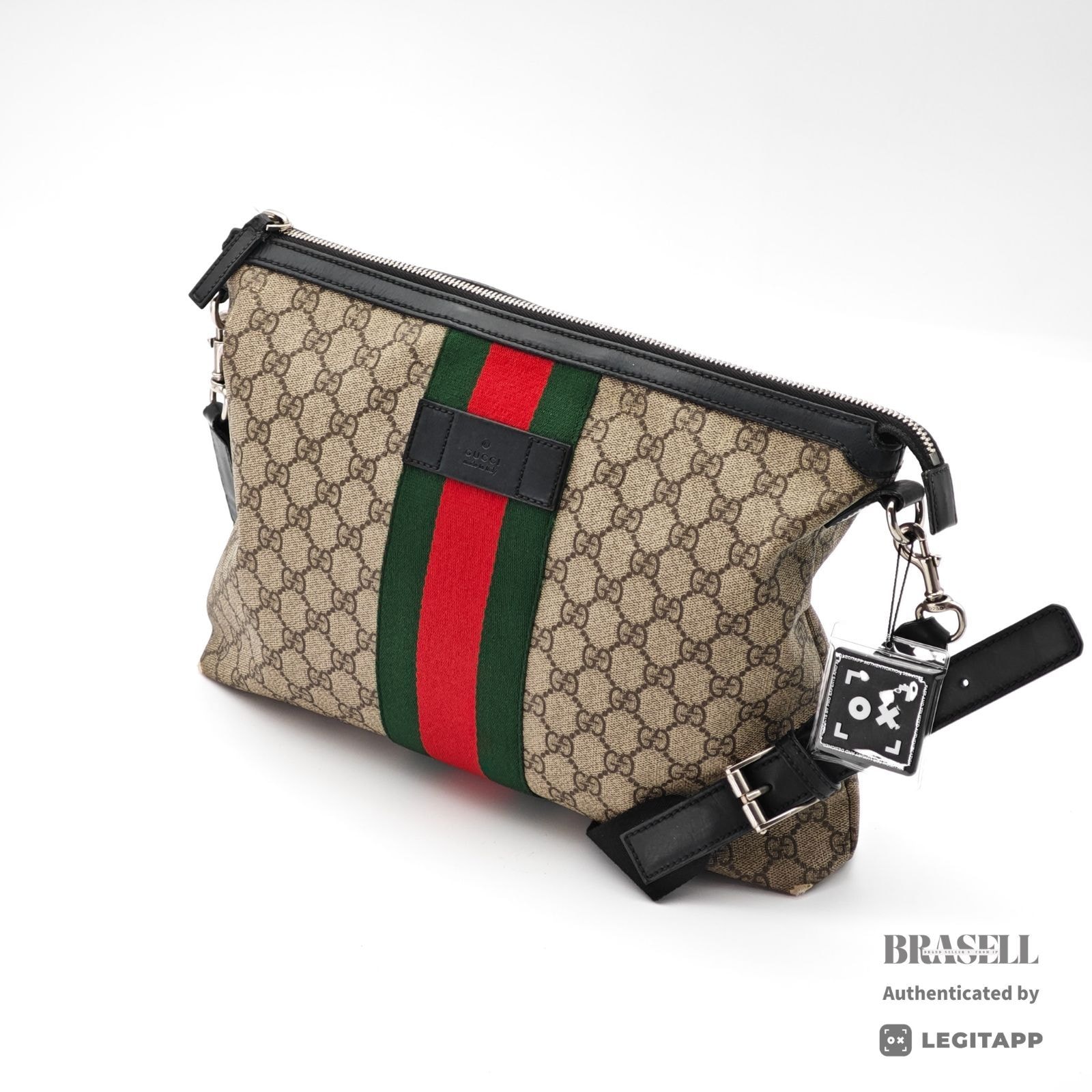 GUCCI グッチ シェリーライン GGスプリーム シェリーライン 423335 498879 ショルダーバッグ Canvas Beige レディース