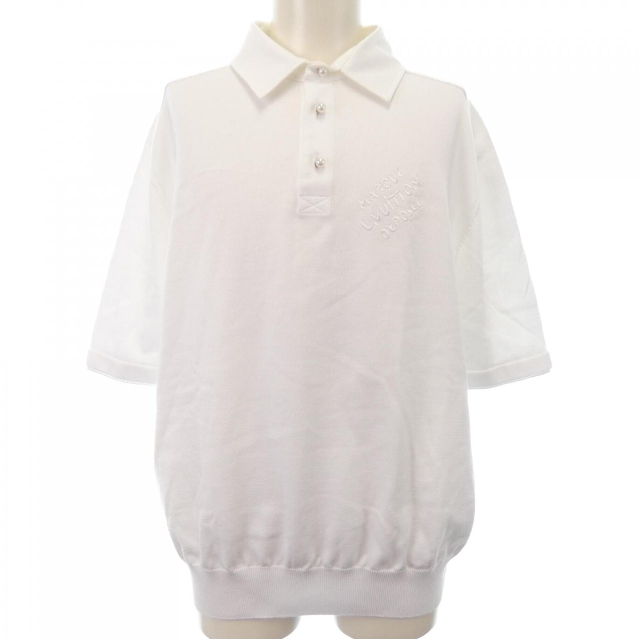ルイヴィトン LOUIS VUITTON エンブロイダードショートスリーブコットンプレンドポロシャツ HRN14WF77 ポロシャツ