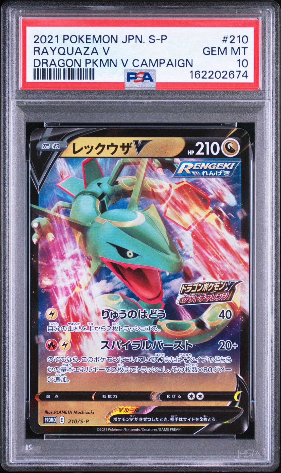 ポケモンカード レックウザV プロモ 210/S-P レックウザV: プロモ P [S-P 210](プロモーションカード「S-P」)通販