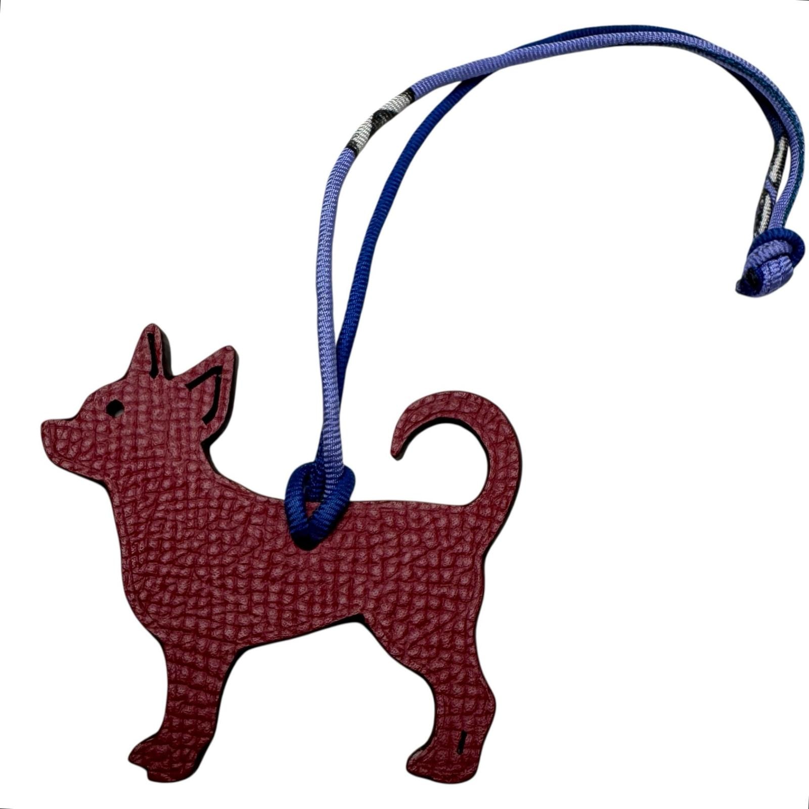 エルメス HERMES プティアッシュ チワワ チャーム リバーシブル 犬 レディース