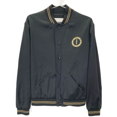 サンローランパリ 16AW エディ期 パラディウム スパンコール テディジャケット 44