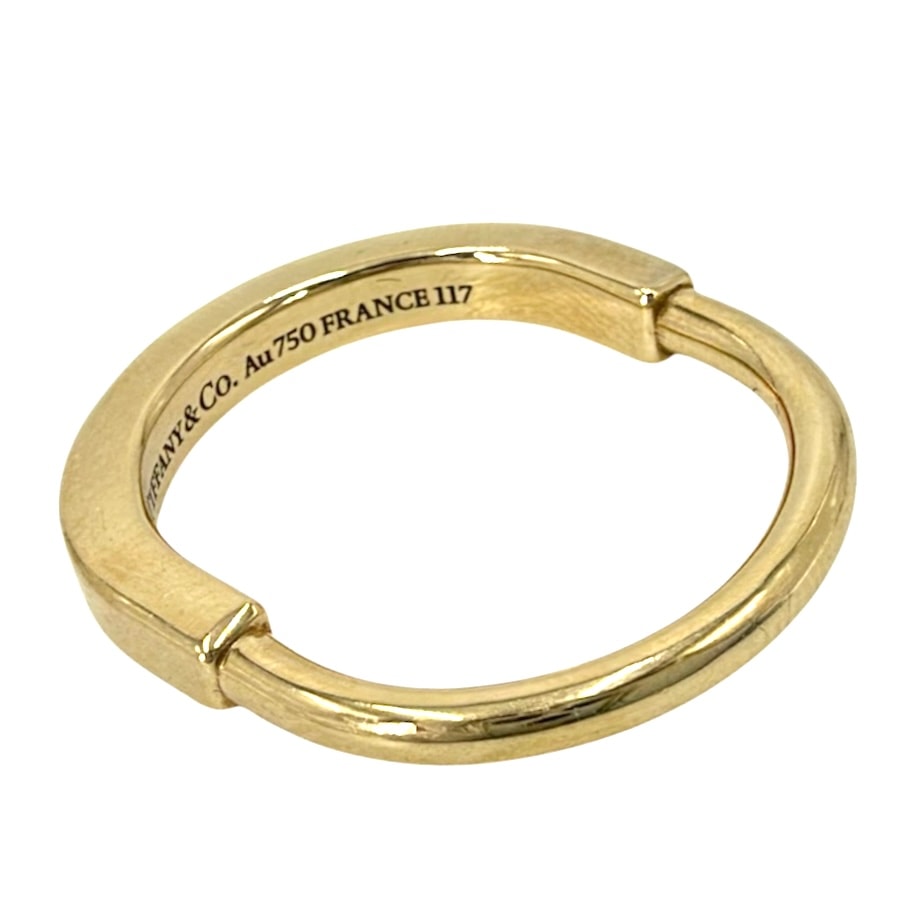 TIFFANY&Co. ティファニー 指輪 ロック リング ジュエリー Au750 18金YG アクセサリー K18イエローゴールド    ユニセックス 約4.9g【中古品】