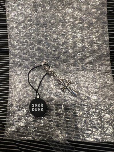 Chrome Hearts 1 Ball Tiny CH Cross Charm "Silver"