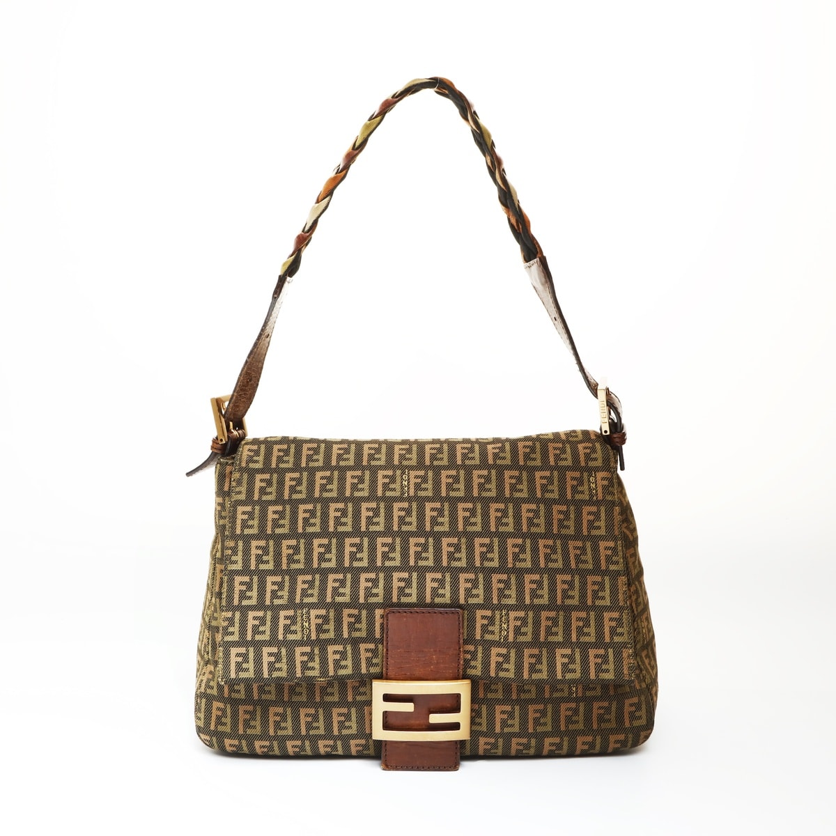 D (傷や汚れあり)】フェンディ FENDI ズッキーノ マンマバケット