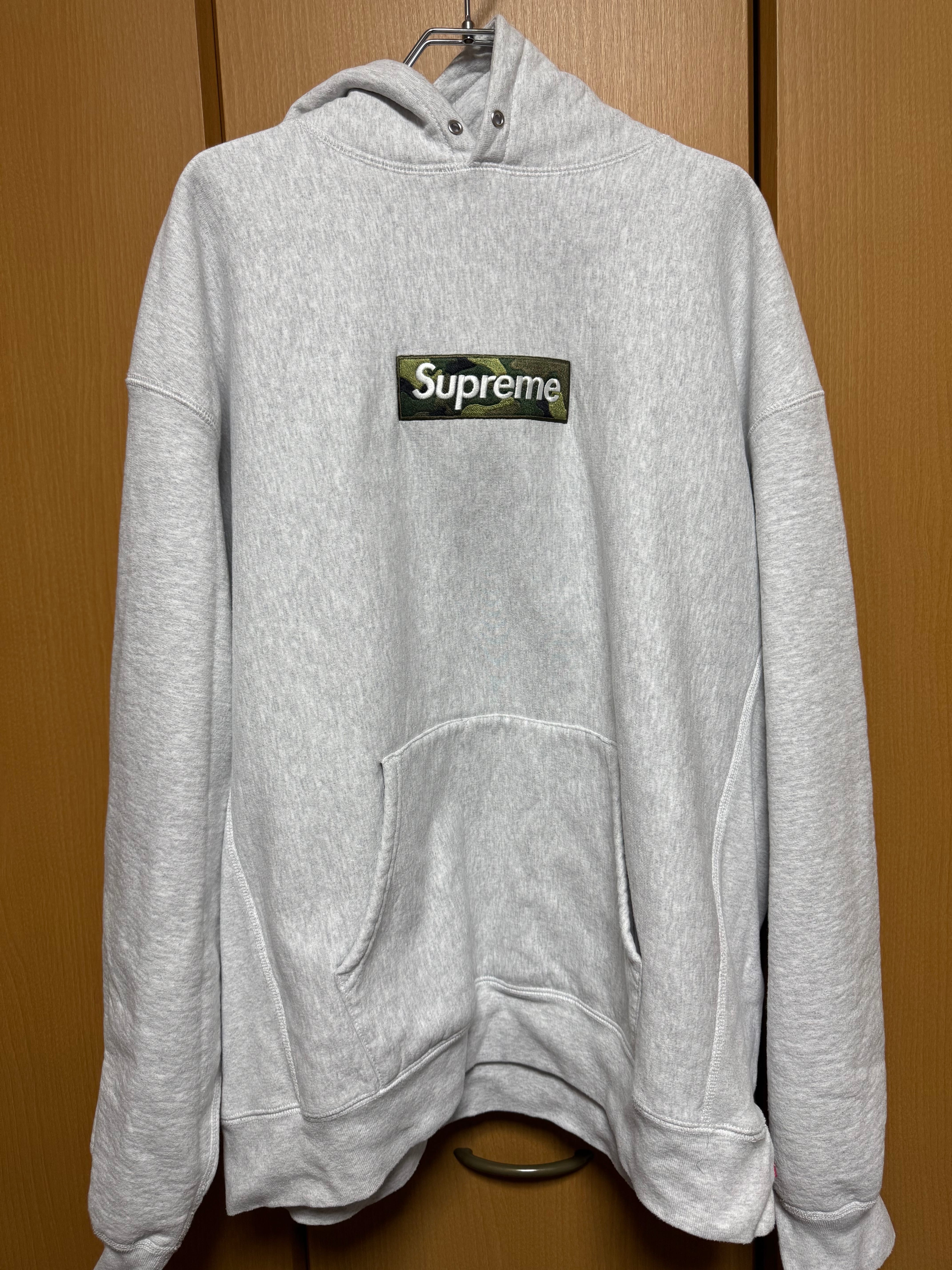 Supreme Box Logo Hooded Sweatshirt "Ash Grey" (23FW)