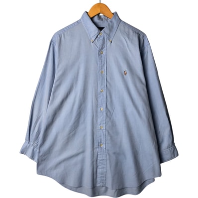 古着 ラルフローレン Ralph Lauren CLASSIC FIT クラシックフィット 長袖 ボタンダウンシャツ メンズL相当/eaa575632