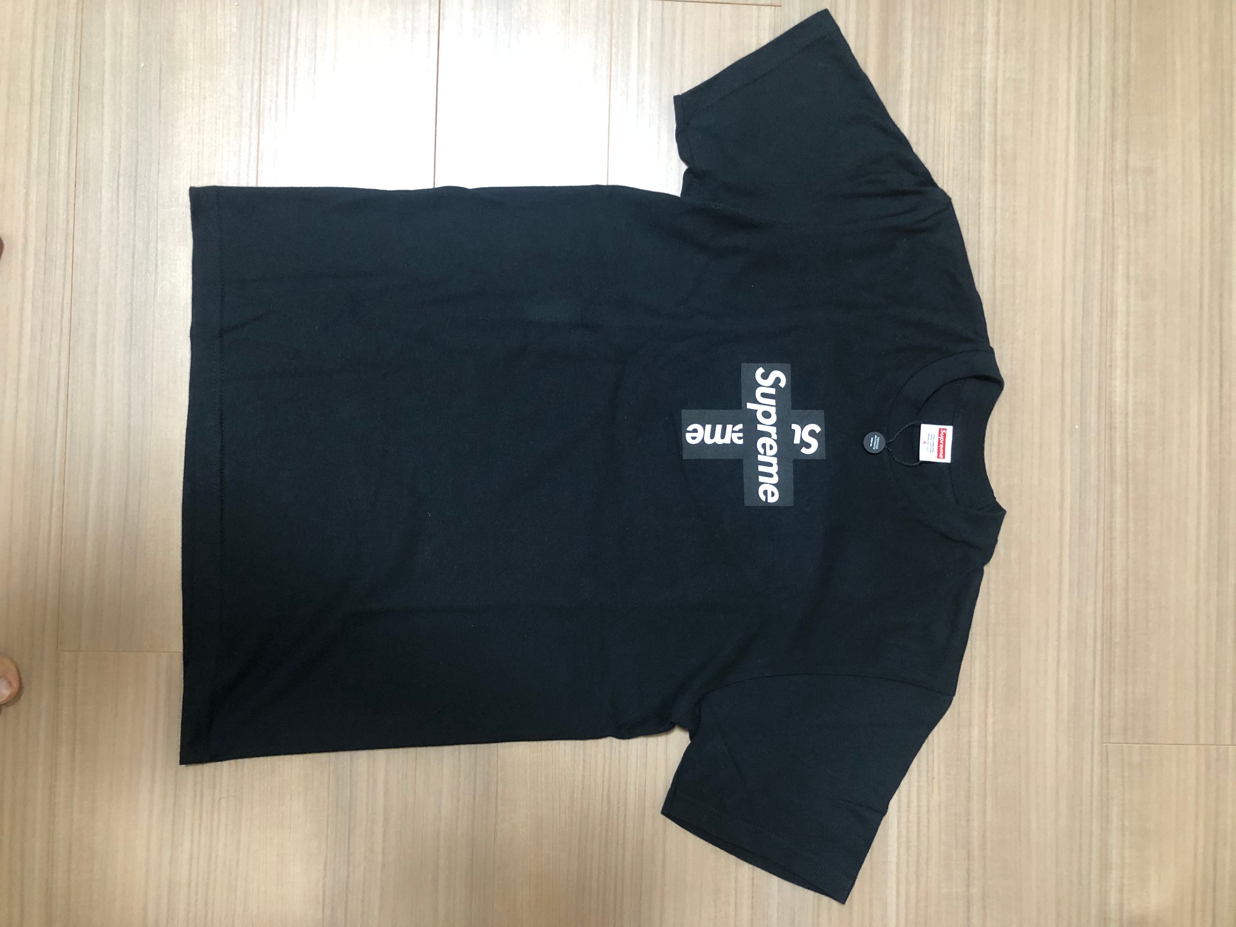 Supreme Cross Box Logo Tee "Black"