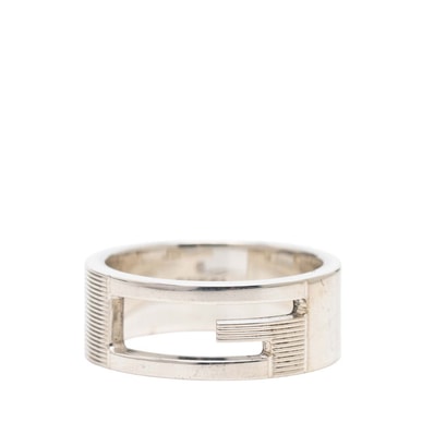 グッチ ブランデッドG リング 指輪 #17 SV925 シルバー レディース GUCCI 【中古】
