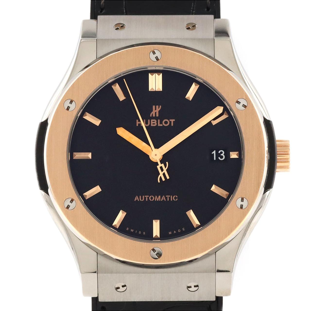 【新品】ウブロ クラシックフュージョン・チタニウムキングゴールド 511.NO.1181.LR SSxPG 自動巻