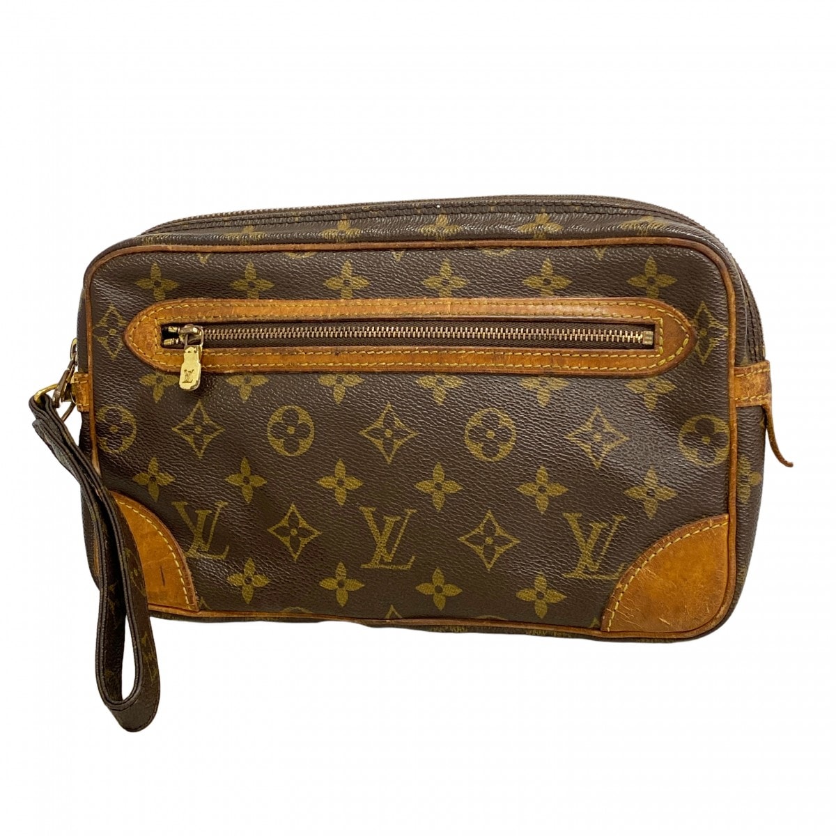 ★SALE【6da0650】ルイヴィトン クラッチバッグ モノグラム マルリードラゴンヌGM M51825 ブラウン【中古】メンズ