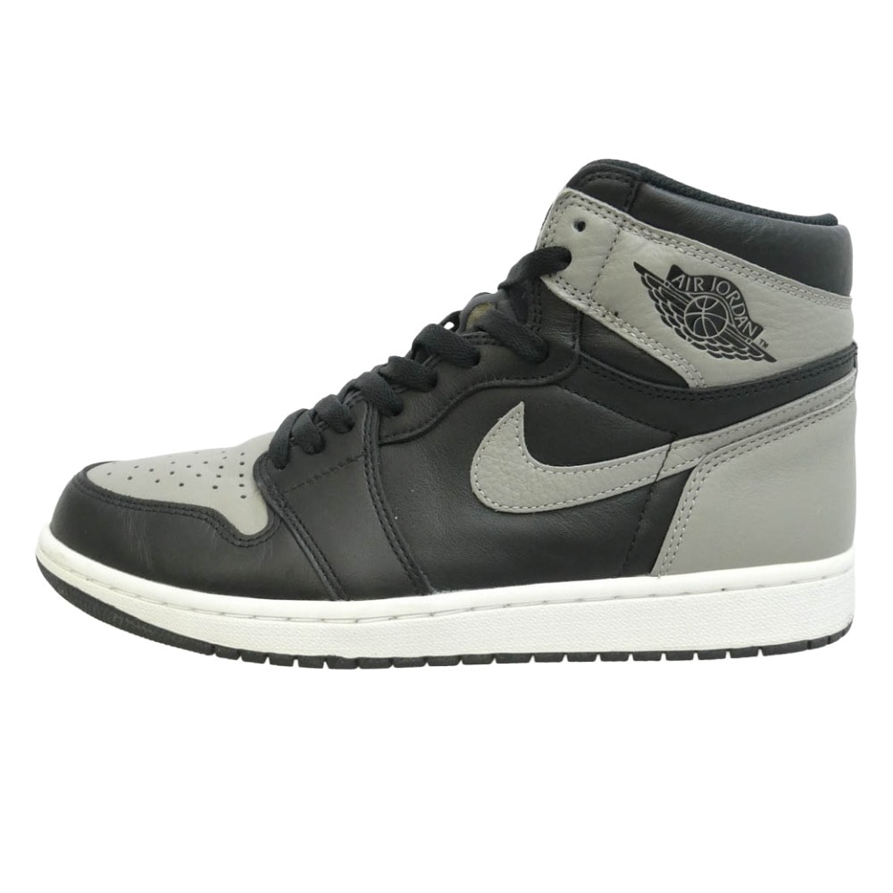 NIKE ナイキ 555088-013 Air Jordan 1 Retro High OG Shadow エアジョーダン1 レトロ ハイ OG シャドウ ハイカット スニーカー ブラック系 グレー系 28cm【中古】