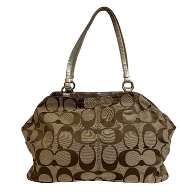 コーチ COACH トートバッグ シグネチャー ショルダー F14863 ベージュ