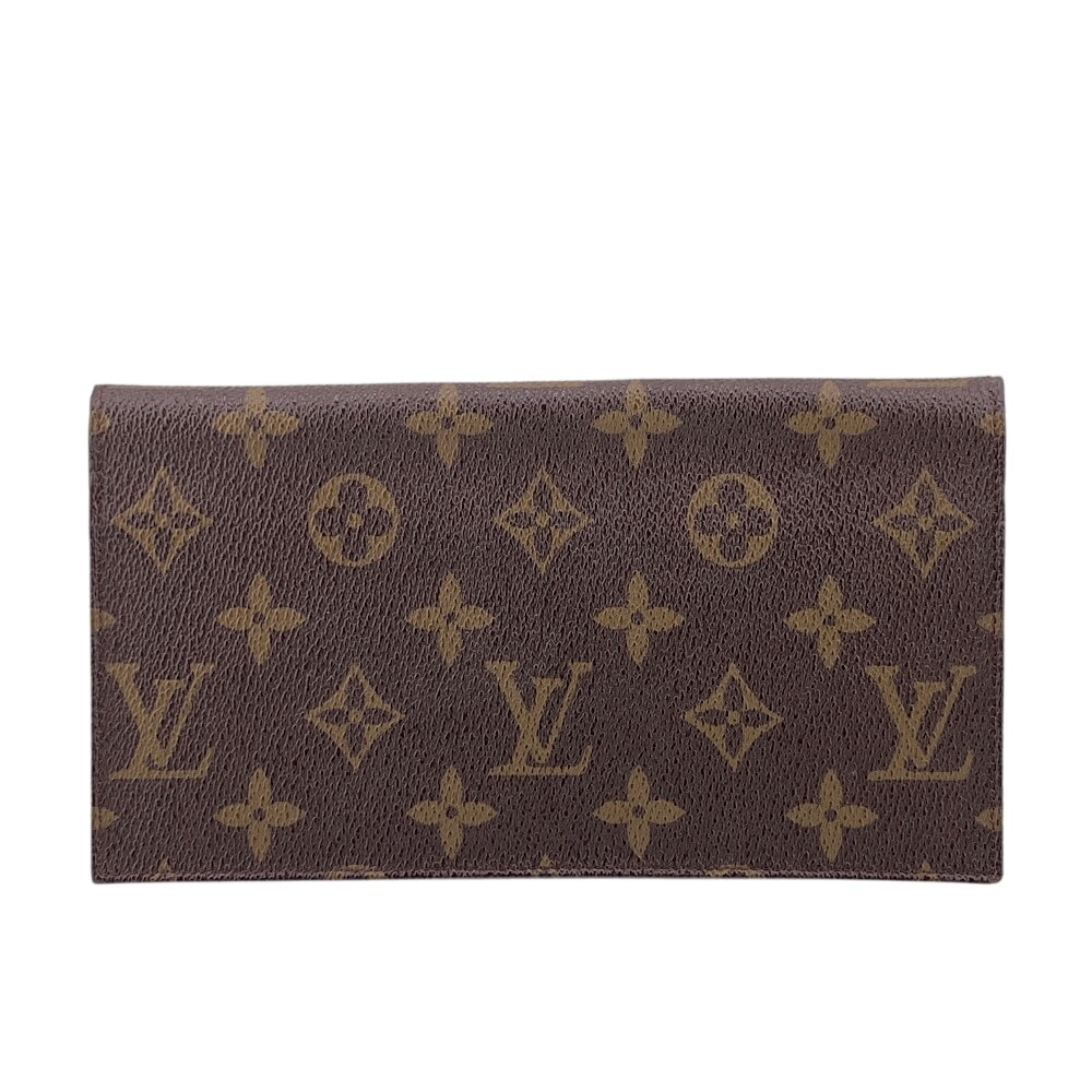 ルイヴィトン LOUIS VUITTON 札入れ モノグラム パスケース ヴィンテージ ブラウン