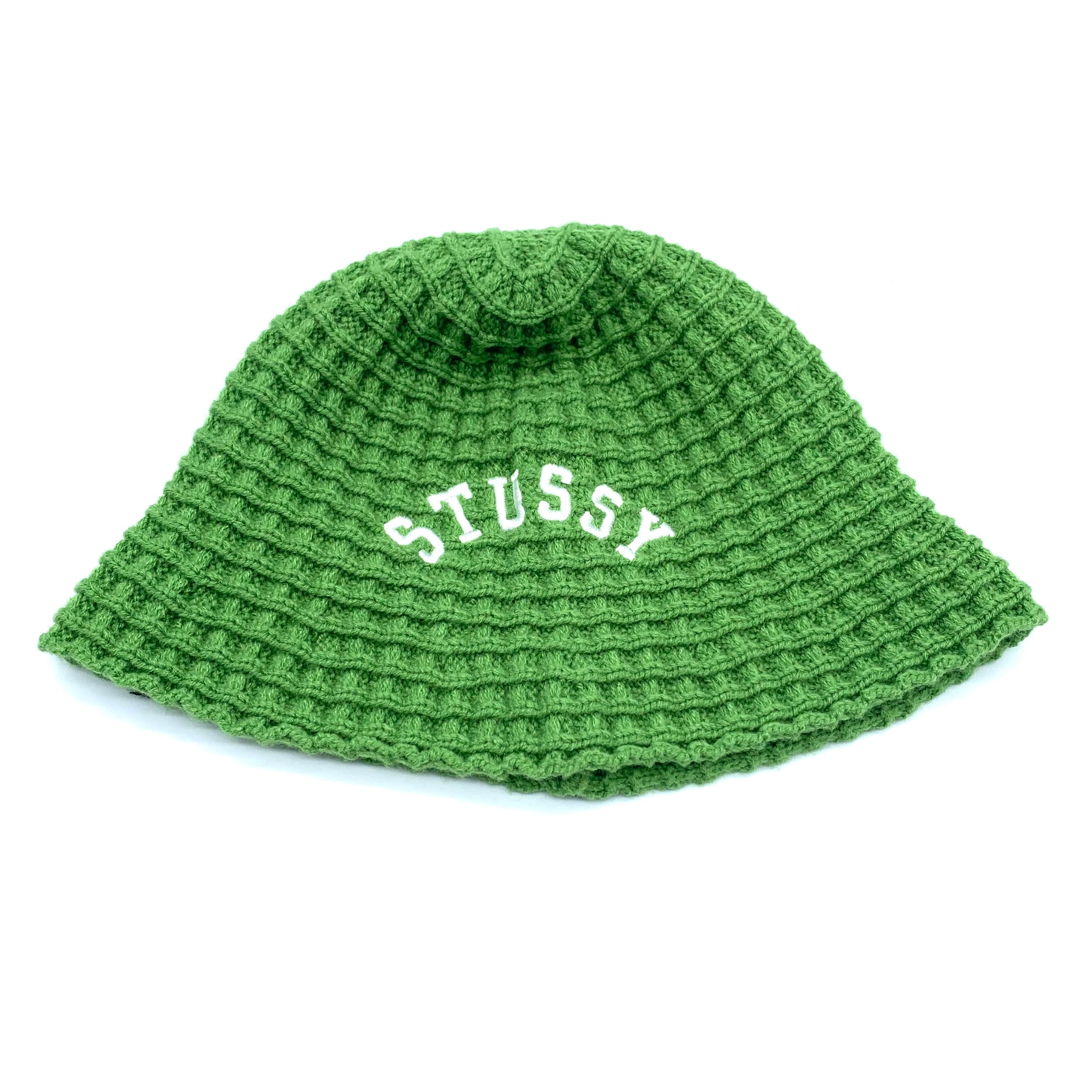 Stussy Bucket Hat Waffle Knit "Green"