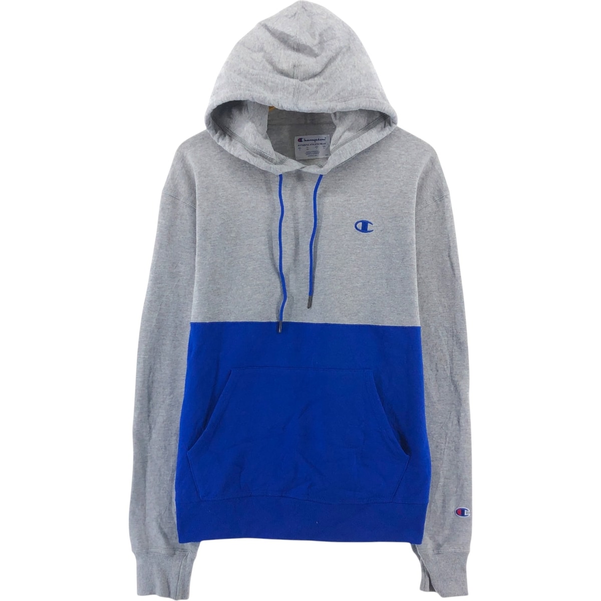 古着 チャンピオン Champion AUTHENTIC ATHLETICWEAR ツートン スウェットプルオーバーパーカー メンズM相当/eaa472567