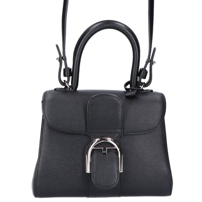 デルヴォー 美品 ブリヨン ミニ グレインカーフ 2WAY ショルダーバッグ