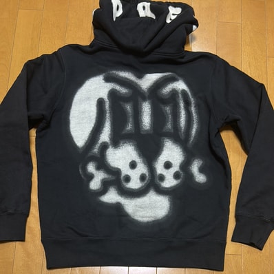 Supreme Bone Zip Up Sweatshirt "Black"
