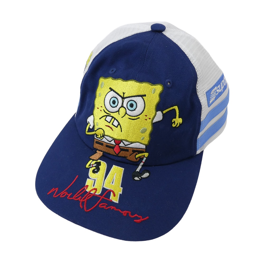 Supreme シュプリーム 帽子 25SS x Sponge Bob Hamilton 6-Panel スポンジボブ キャップ ネイビー系 ライトブルー系 サイズ表記無し【中古】