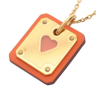 エルメス HERMES アスドゥクール PM ネックレス ジュエリー GP(ゴールドメッキ) ヴォースイフト ヴォースイフト ゴールド U刻印(2022年製造) レディース ゴールド系 / オレンジ系 【中古】