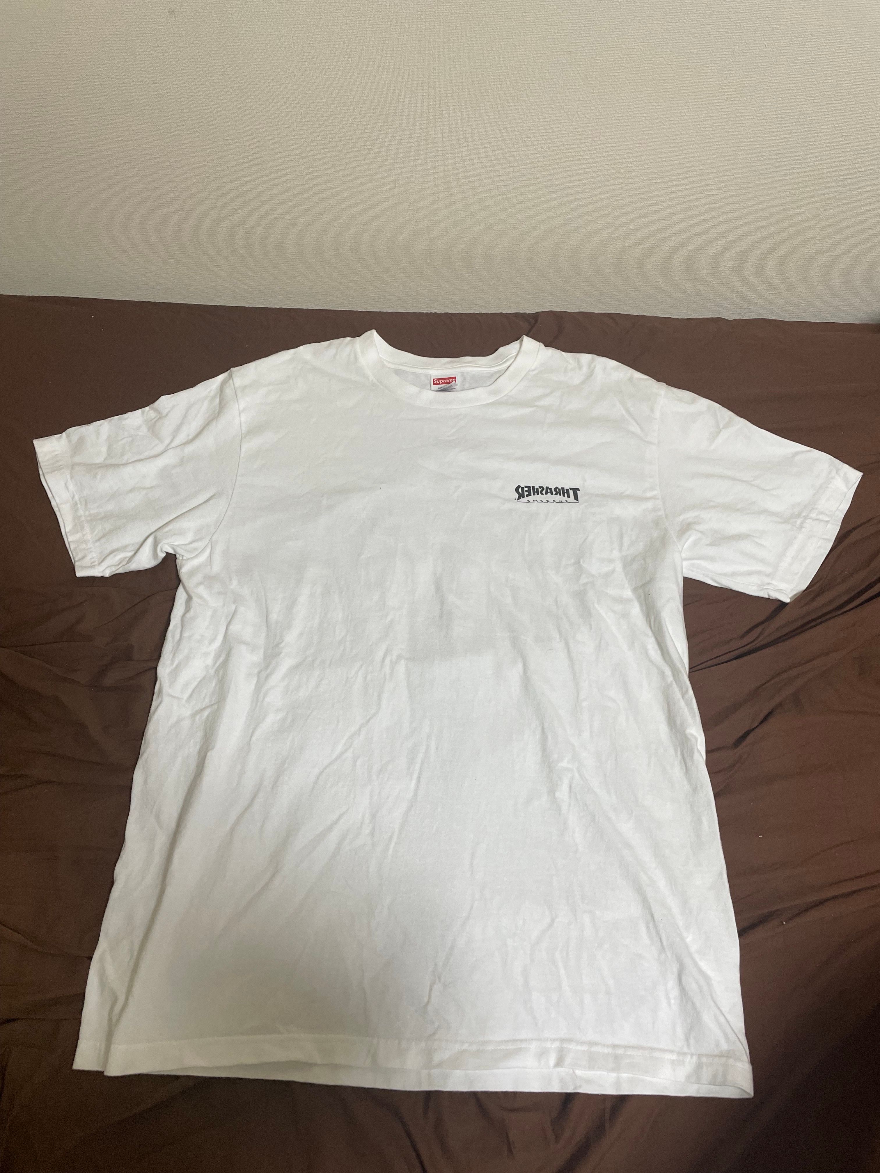 Supreme x Thrasher Cross Tee "White"