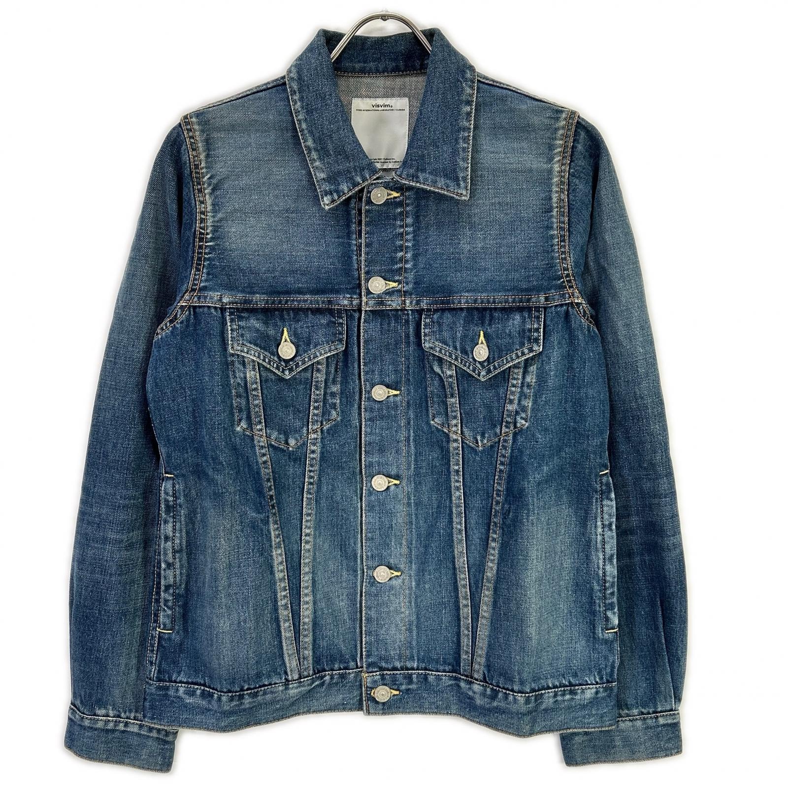 ビズビム 0115105006003 15ss 103 JKT DAMAGED ブルー デニムジャケット 2
