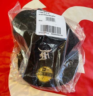 NEW ERA FEAR OF GOD ESSENTIALS 59FIFTY F LOGO Under Visor "Black"