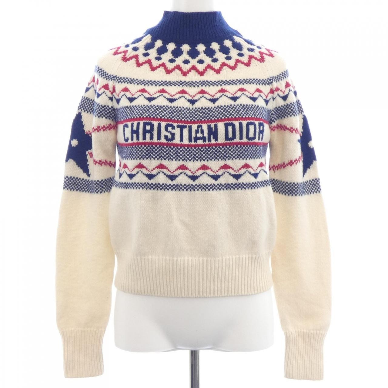 クリスチャンディオール CHRISTIAN DIOR DIORALPS STAND COLLAR SWGATER 144S60BM134 ニット