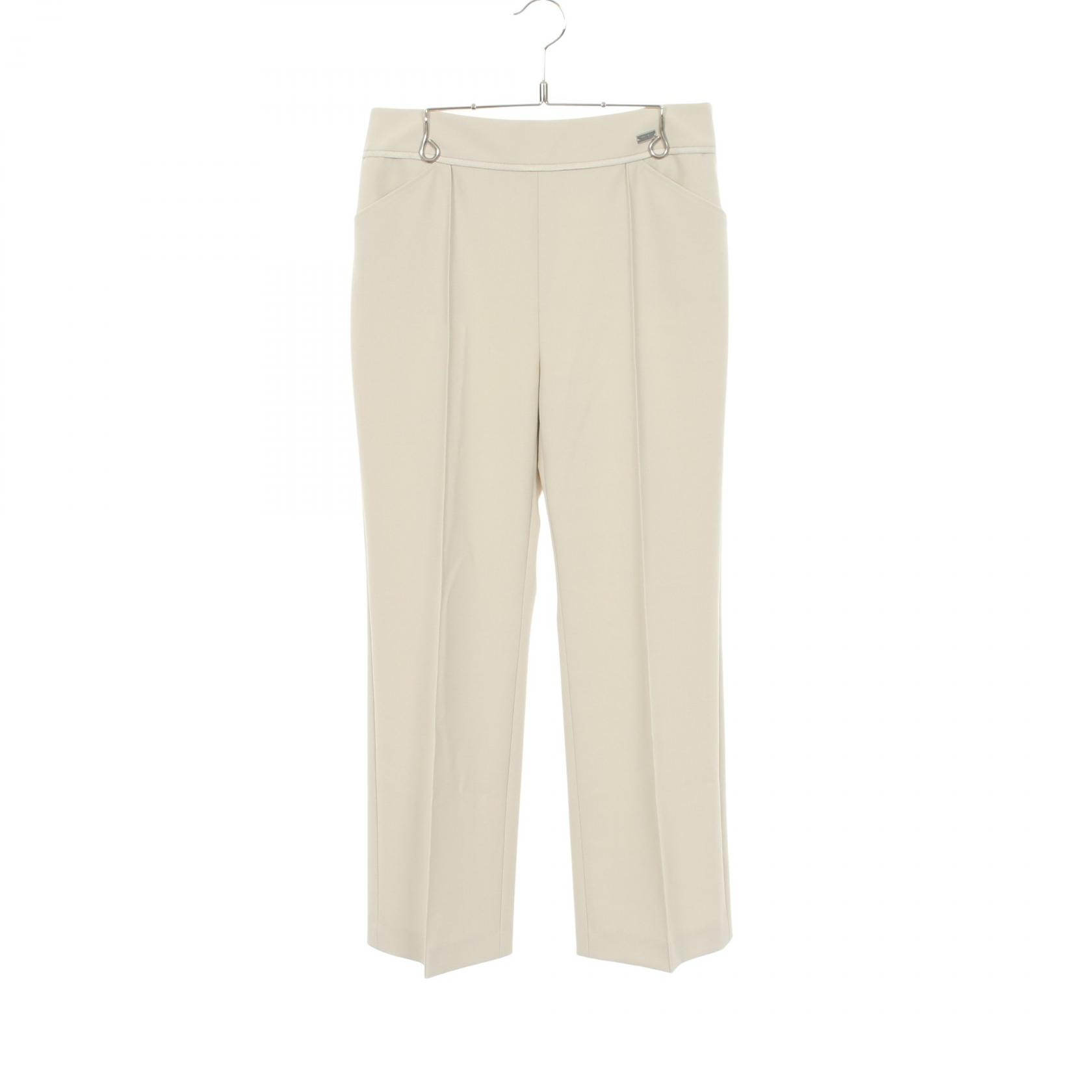 フォクシー FOXEY パンツ 衣料品 ボトムス ポリエステル レディース ベージュ系 【中古】