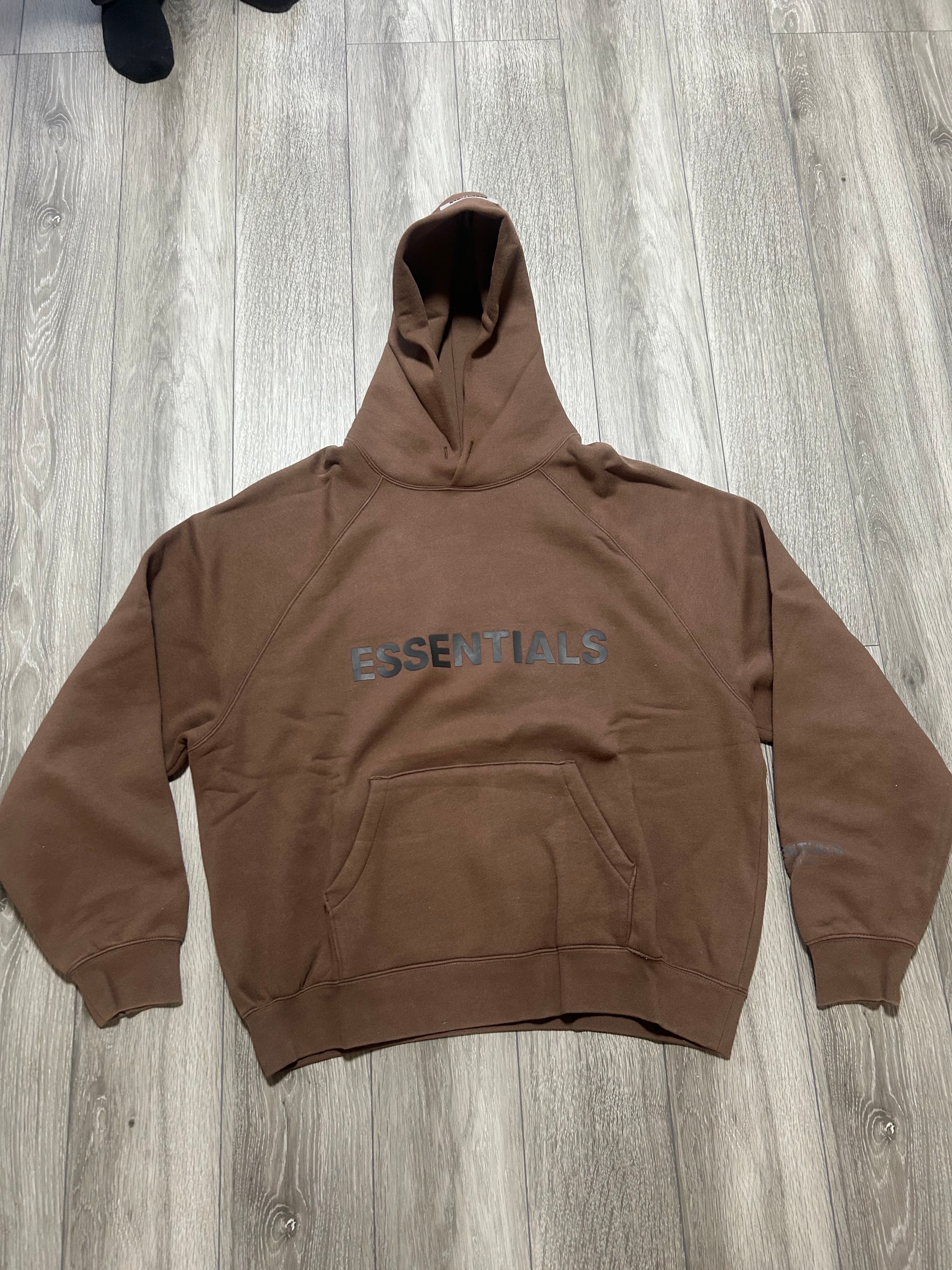 FEAR OF GOD ESSENTIALS / SSENSE 3D Silicon Applique Pullover Hoodie "Rain Drum"