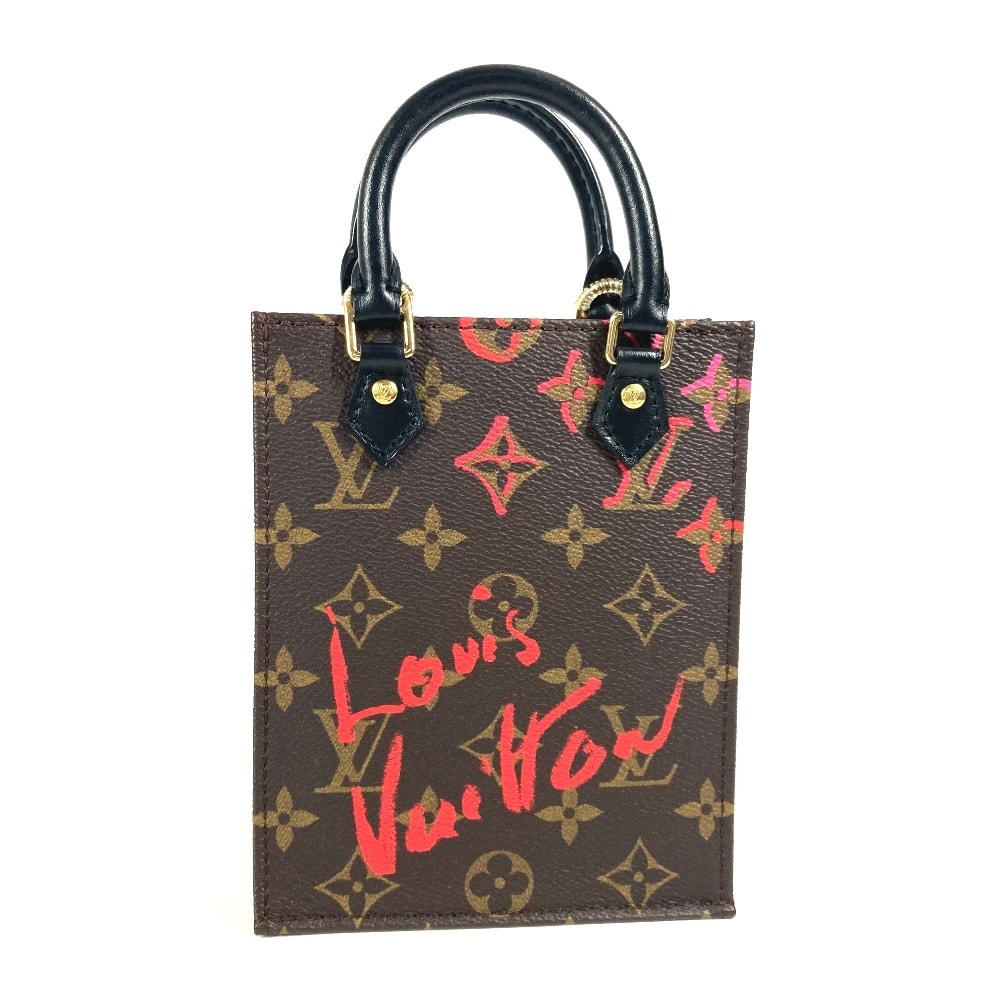 ルイヴィトン LOUIS VUITTON プティット・サックプラ M80839 モノグラム フォーリンラブ 中国限定 カバン ハンドバッグ 斜め掛け ショルダーバッグ モノグラムキャンバス ブラウン 新品同様