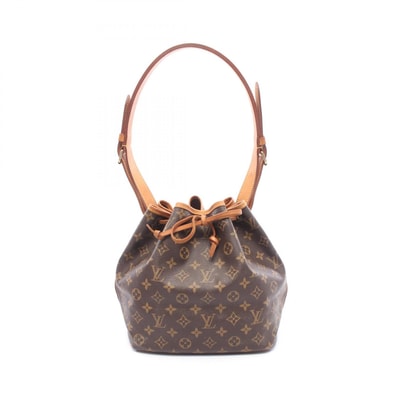ルイ・ヴィトン LOUIS VUITTON プチノエ ショルダーバッグ バッグ PVCコーティングキャンバス レザー モノグラム レディース ブラウン系 M42226 【中古】