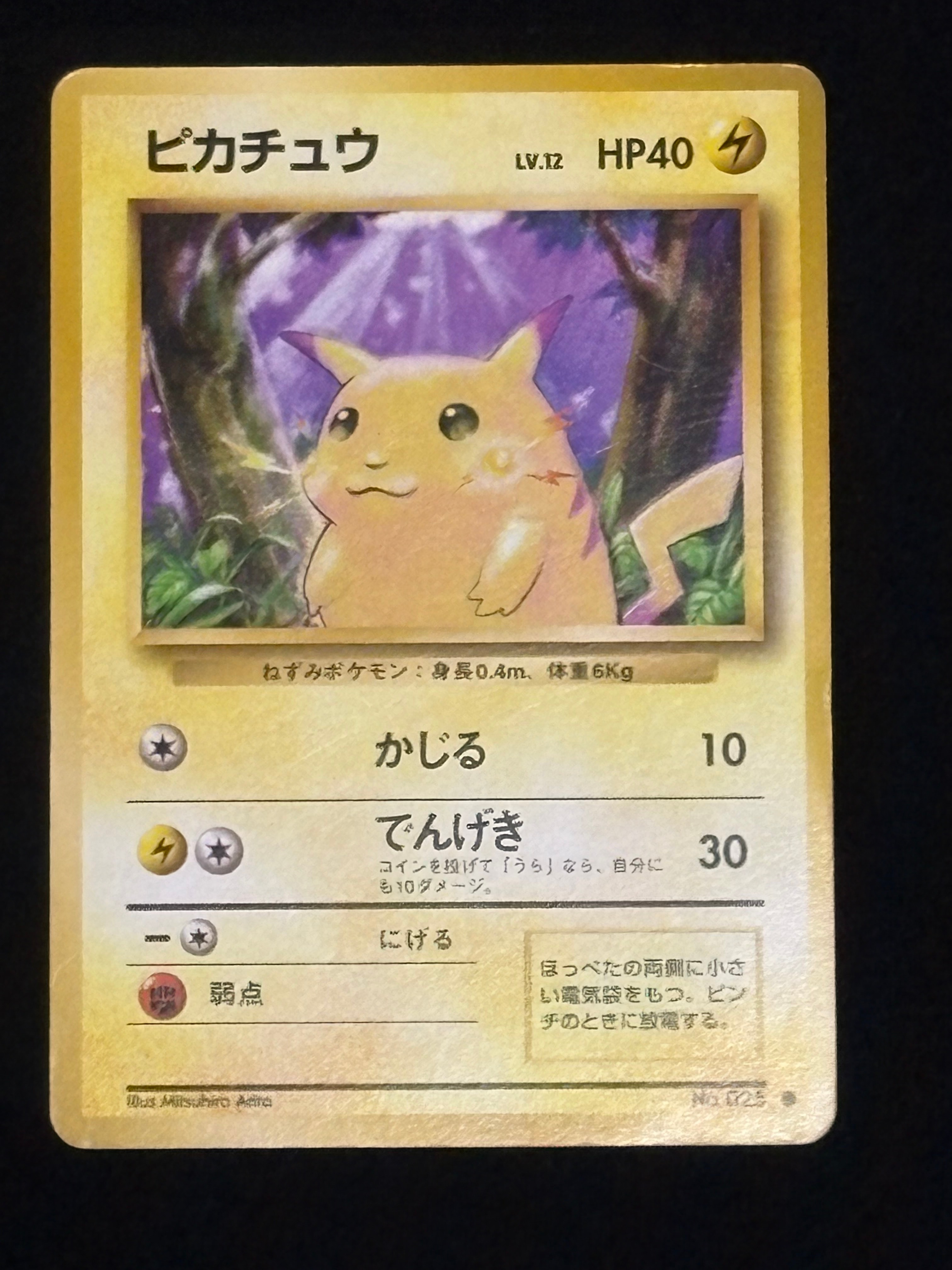 ピカチュウ ● : 旧裏 [PMCG1-2](拡張パック「ポケットモンスター カードゲーム」再販)