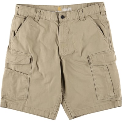 古着 カーハート Carhartt RELAXED FIT ダック カーゴショーツ ハーフパンツ メンズw36相当/eaa567643