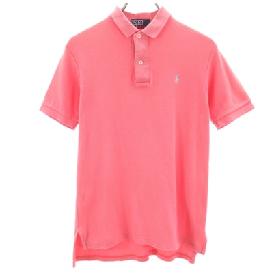 Polo by Ralph Lauren ポロバイラルフローレン 半袖 ポロシャツ S ピンク 鹿の子