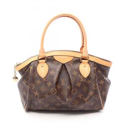 ルイ・ヴィトン LOUIS VUITTON ティヴォリPM モノグラム ハンドバッグ バッグ PVCコーティングキャンバス レザー レディース ブラウン系 M40143 【中古】